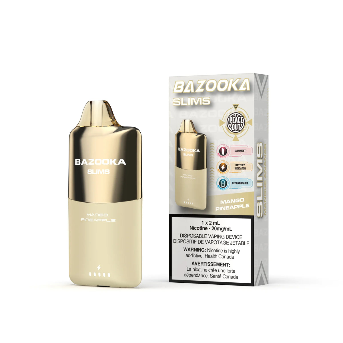 Bazooka Slims 4K - Mango Pineapple - Vapor Shoppe