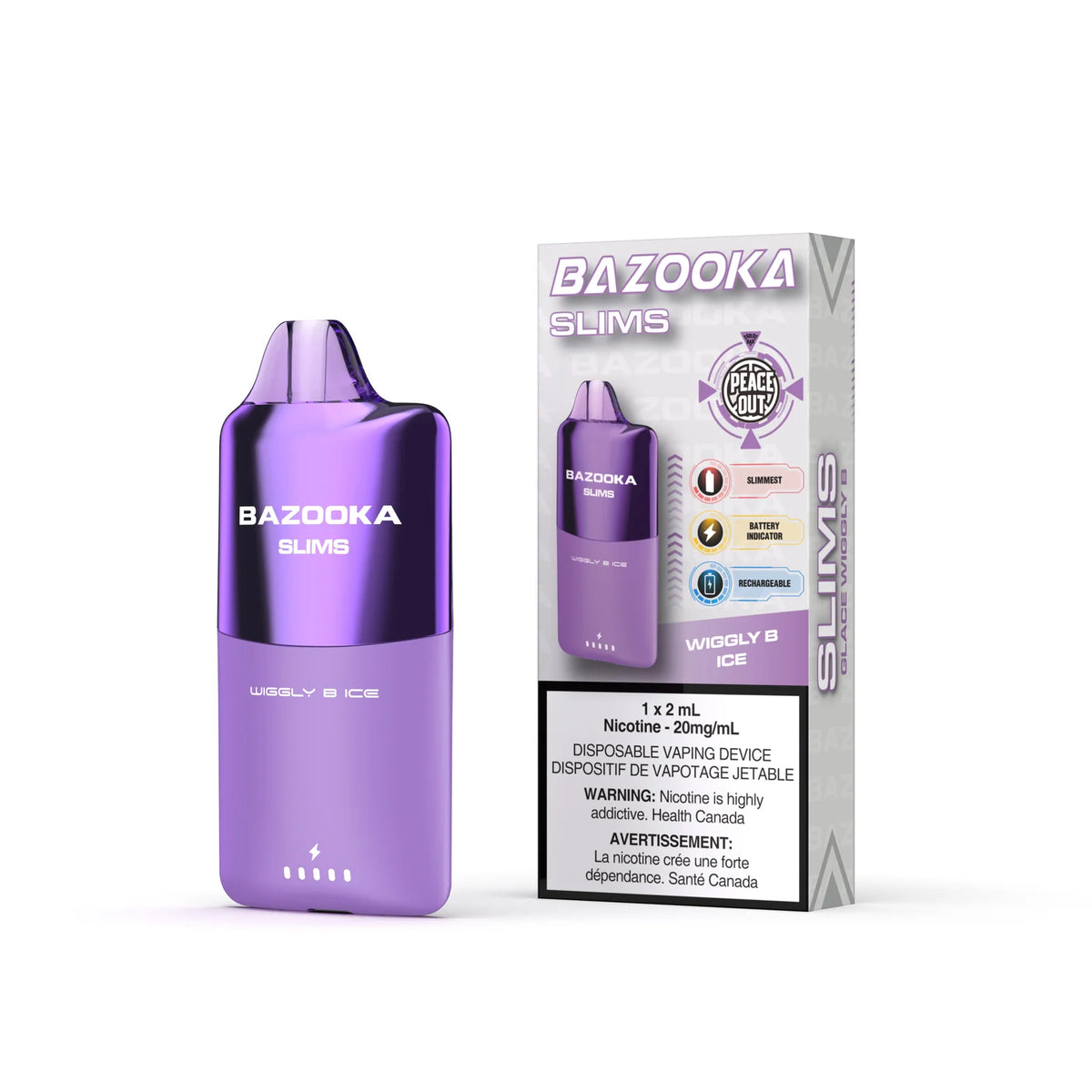 Bazooka Slims 4K - Wiggly B Ice - Vapor Shoppe