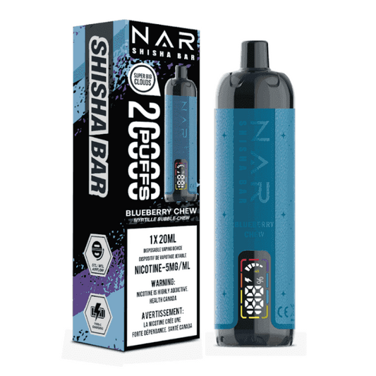NAR Shisha Bar 20K Vapoteuse Jetable, 20000 Bouffes Vapor Shoppe NAR Shisha Bar 20K Vapoteuse Jetable, 20000 Bouffes Vapor Shoppe