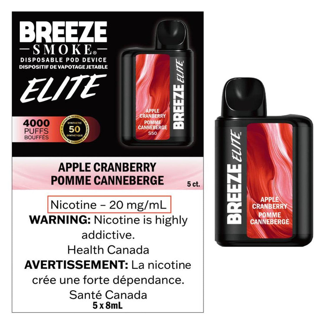Breeze Elite 4000 - Apple Cranberry - Vapor Shoppe