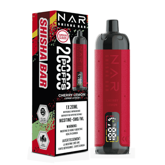 NAR Shisha Bar 20K Vapoteuse Jetable, 20000 Bouffes Vapor Shoppe NAR Shisha Bar 20K Vapoteuse Jetable, 20000 Bouffes Vapor Shoppe