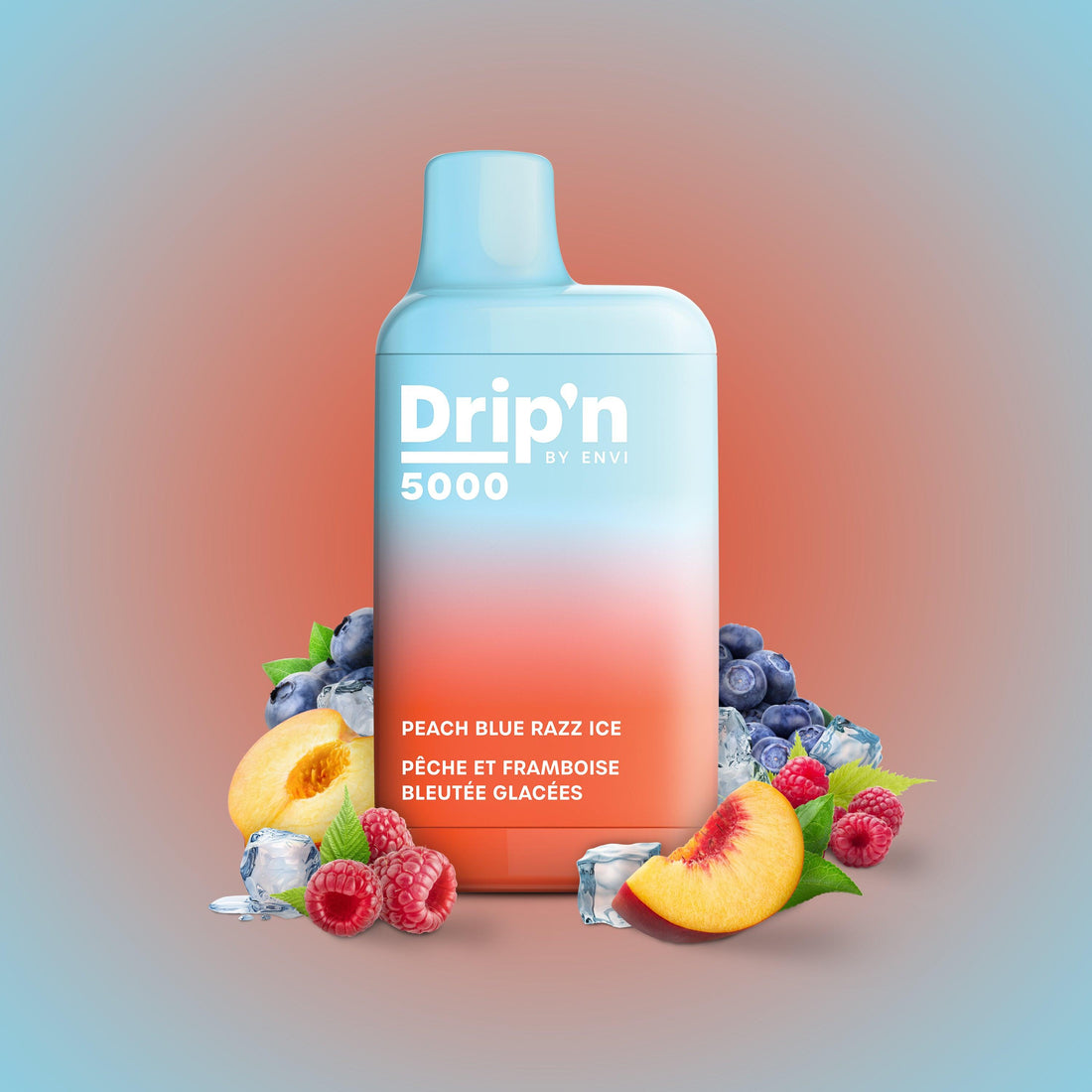 DRIP'N 5000 - Peach Blue Razz Ice - Vapor Shoppe