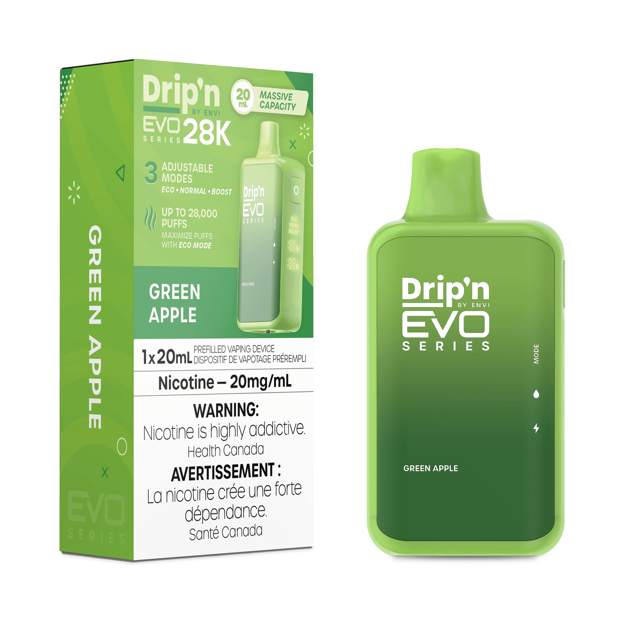 Drip'N EVO 28K Vapoteuse Jetable, 28000 Bouffes Vapor Shoppe Drip'N EVO 28K Vapoteuse Jetable, 28000 Bouffes Vapor Shoppe