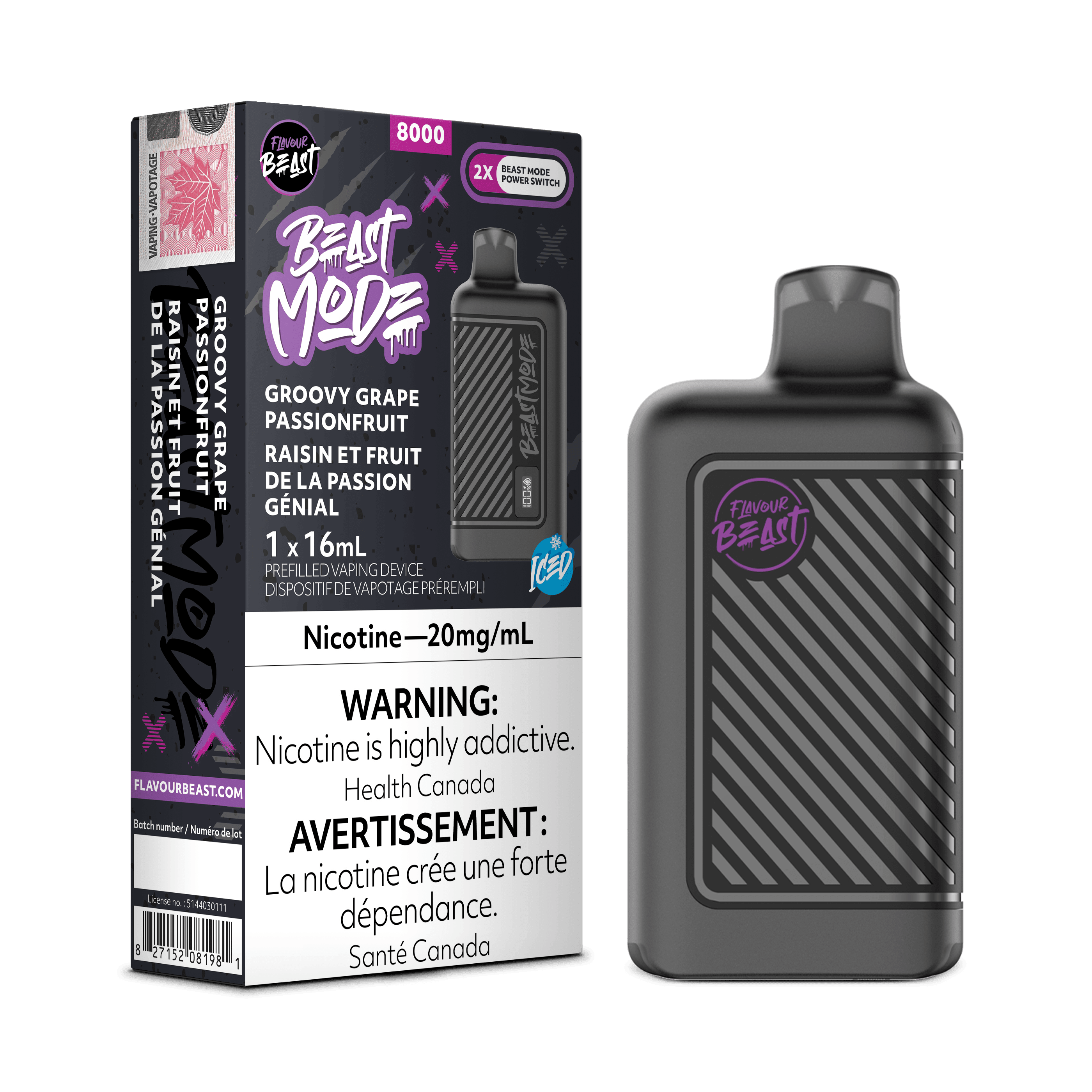 Fruits de la passion jetables Vapoteuse Jetable  Vapor Shoppe