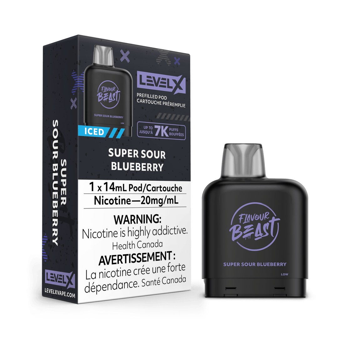 Flavour Beast Level X - Super Sour Blueberry - Vapor Shoppe