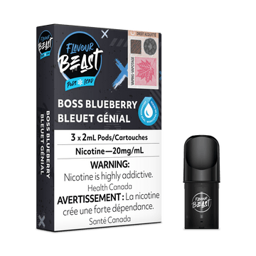 Flavour Beast Pods - Boss Blueberry Iced - Vapor Shoppe