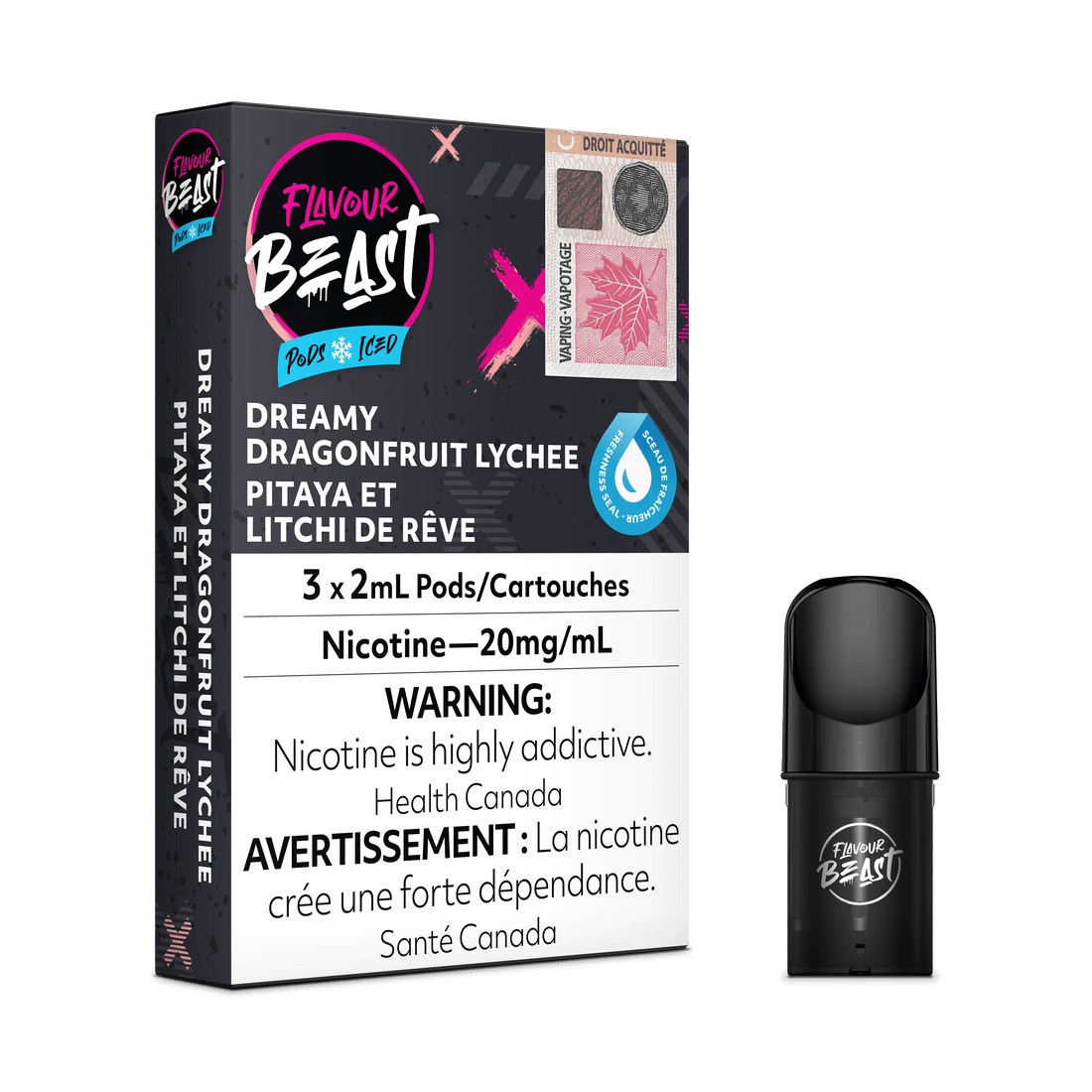 Flavour Beast Pods - Dreamy Dragonfruit Lychee Iced - Vapor Shoppe