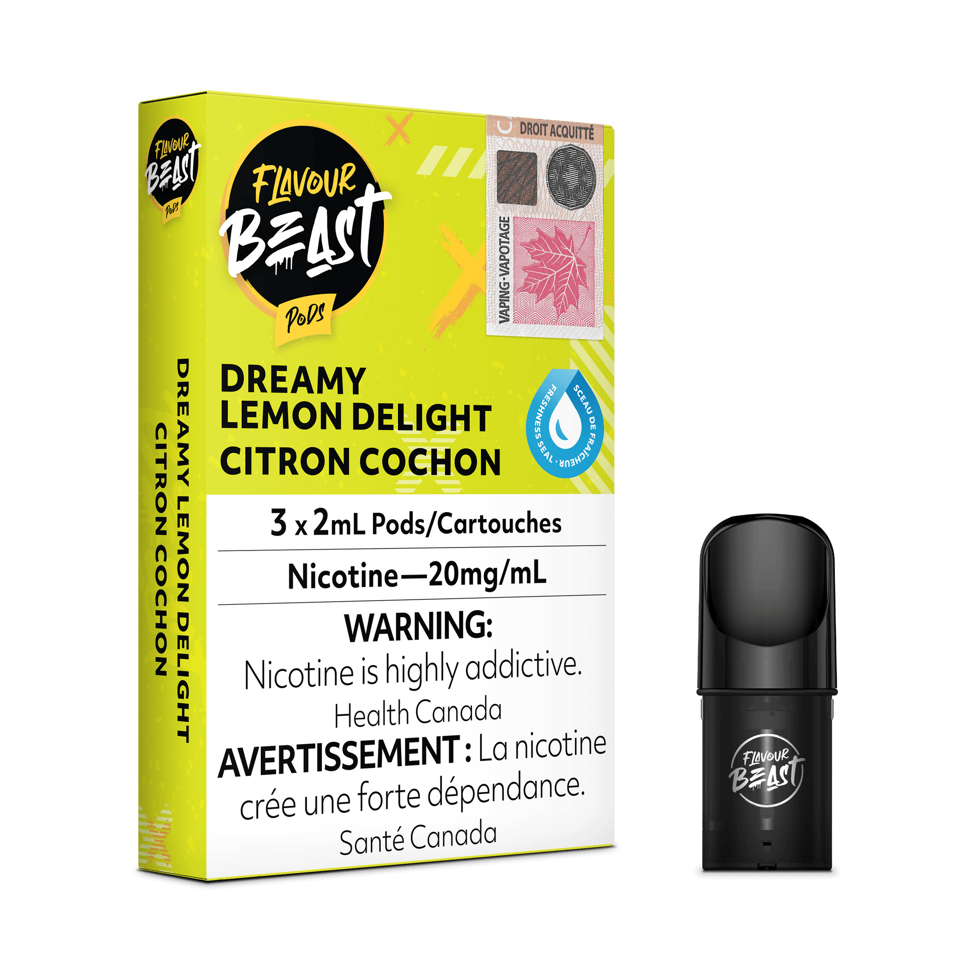 Flavour Beast Pods - Dreamy Lemon Delight - Vapor Shoppe