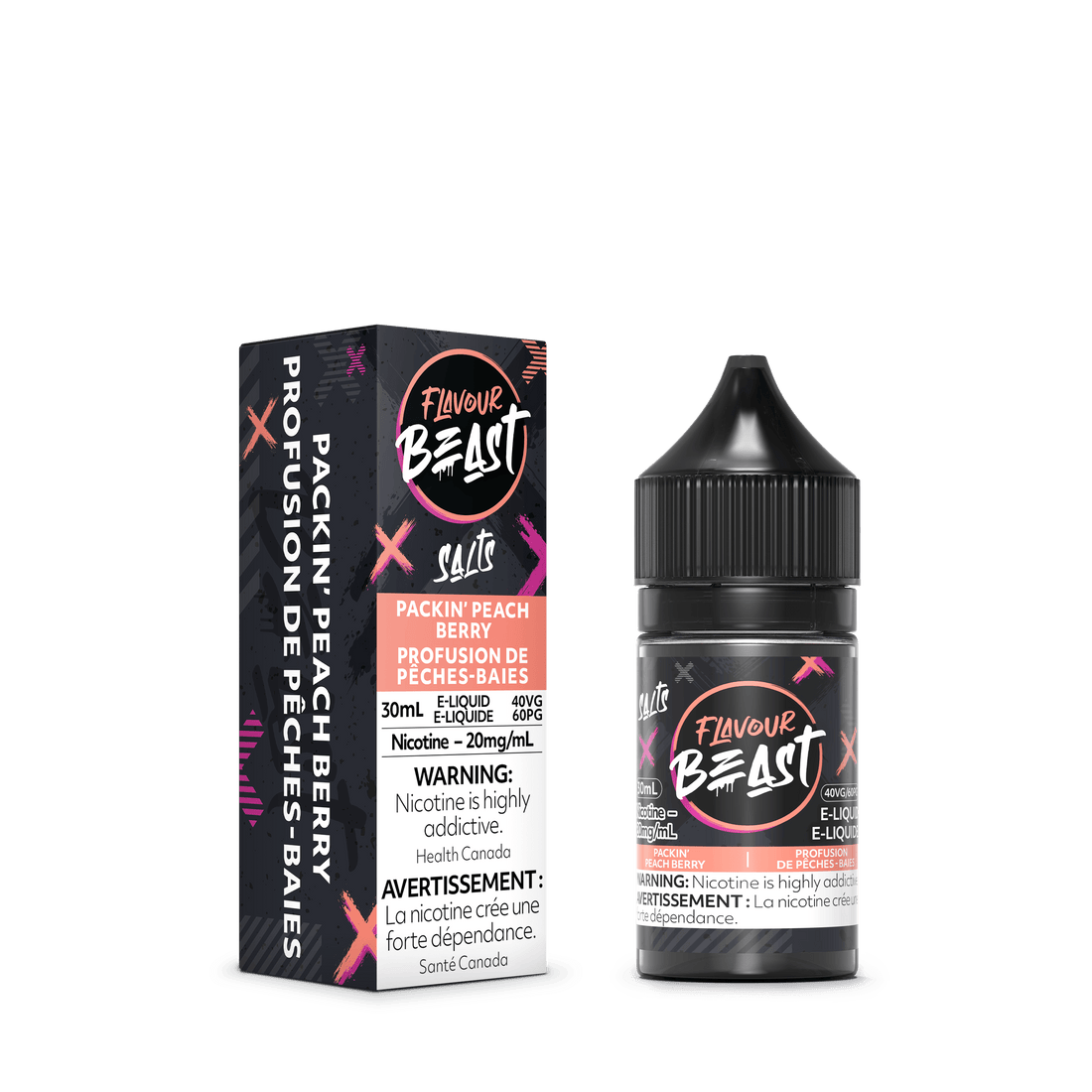 Flavour Beast Salts - Packin' Peach Berry - Vapor Shoppe
