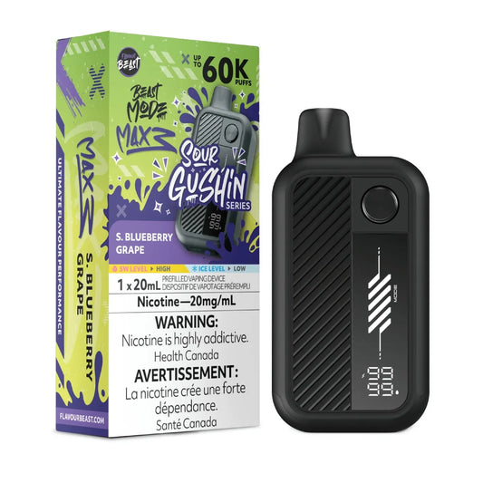Flavour Beast Beastmode MAX 3 - S. Gushin' Blueberry Grape