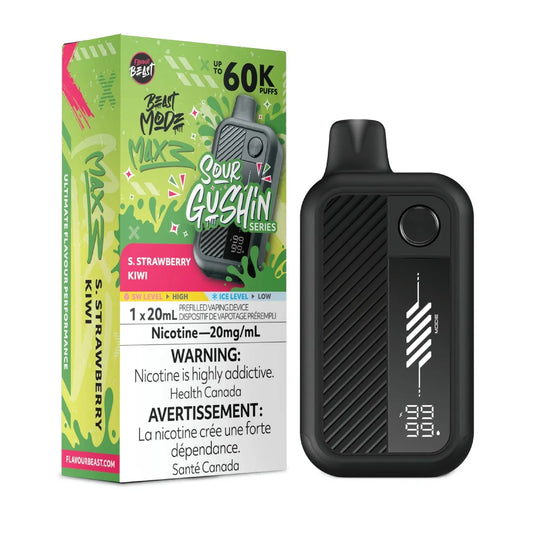 Flavour Beast Beastmode MAX 3 - S. Gushin' Strawberry Kiwi