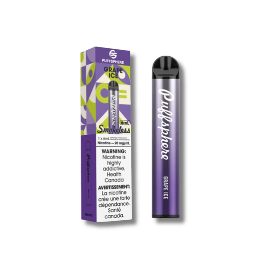 Puffsphere sans fume Vapoteuse Jetable, 2500 Bouffes Vapor Shoppe Puffsphere sans fume Vapoteuse Jetable, 2500 Bouffes Vapor Shoppe
