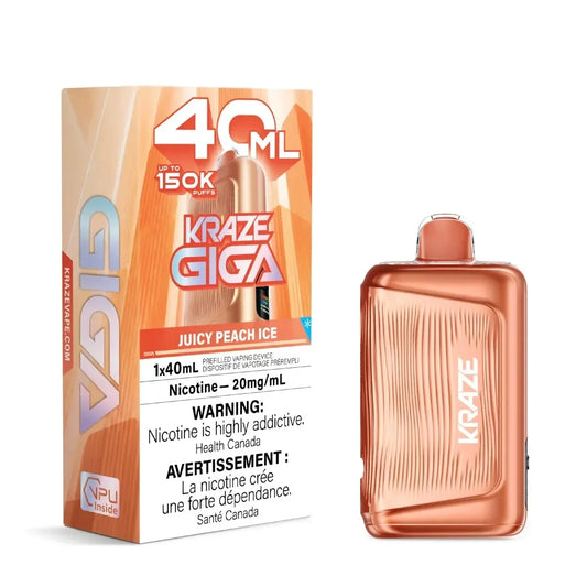 Kraze GIGA 150K - Juicy Peach Ice