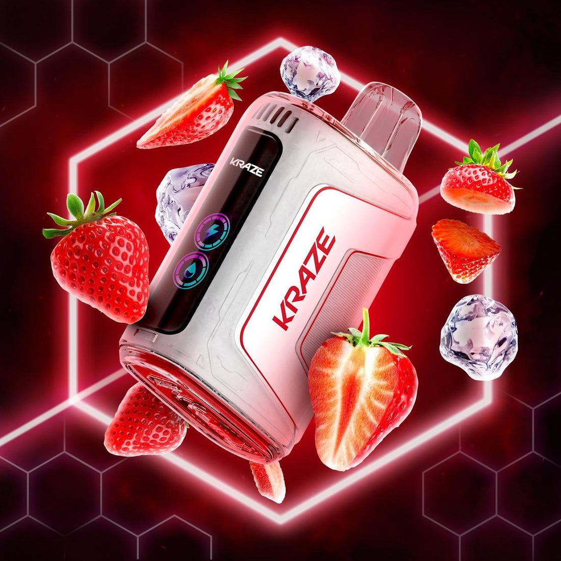 Kraze HD 7000 - Strawberry Ice - Vapor Shoppe