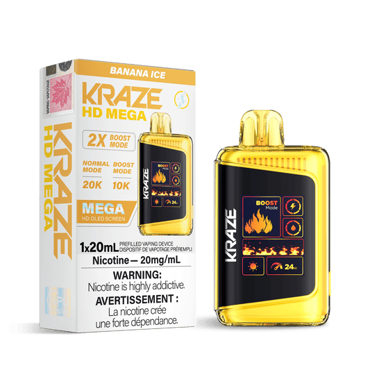Kraze HD Mega Vapoteuse Jetable, 20000 Bouffes Vapor Shoppe Kraze HD Mega Vapoteuse Jetable, 20000 Bouffes Vapor Shoppe
