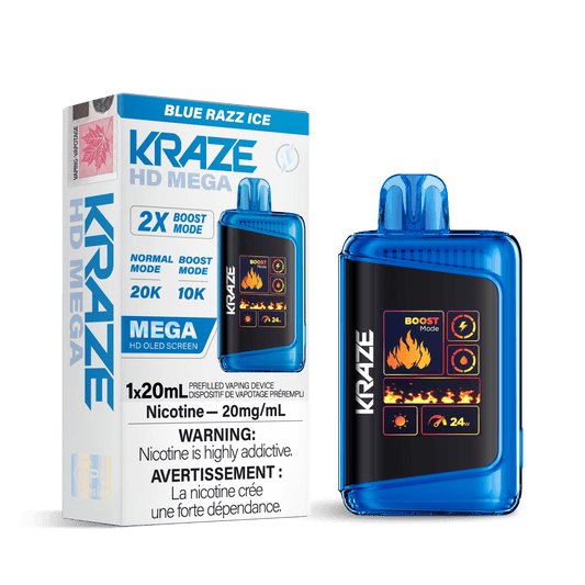 Kraze HD Mega Vapoteuse Jetable, 20000 Bouffes Vapor Shoppe Kraze HD Mega Vapoteuse Jetable, 20000 Bouffes Vapor Shoppe