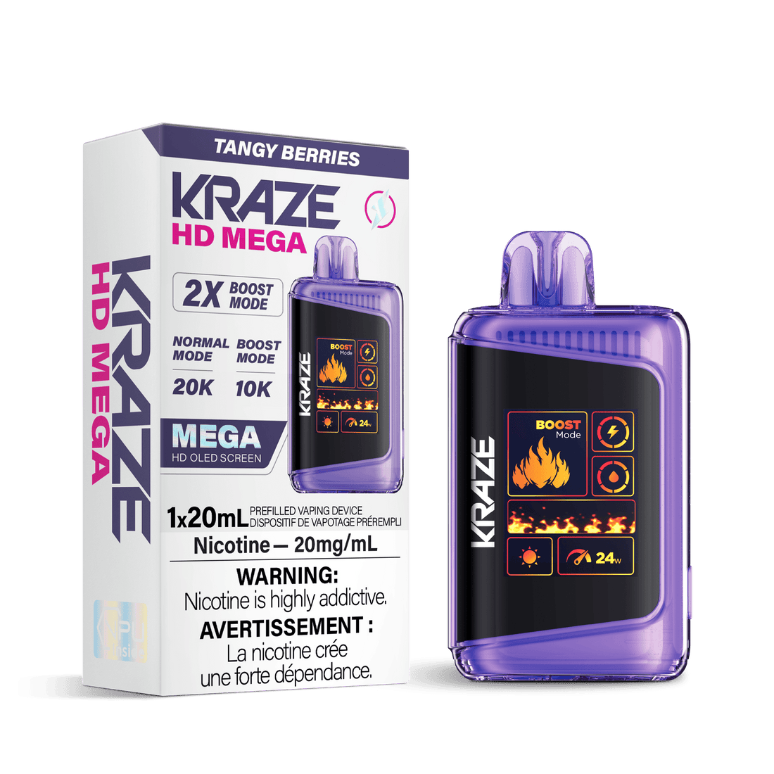 Kraze HD Mega - Tangy Berries - Vapor Shoppe