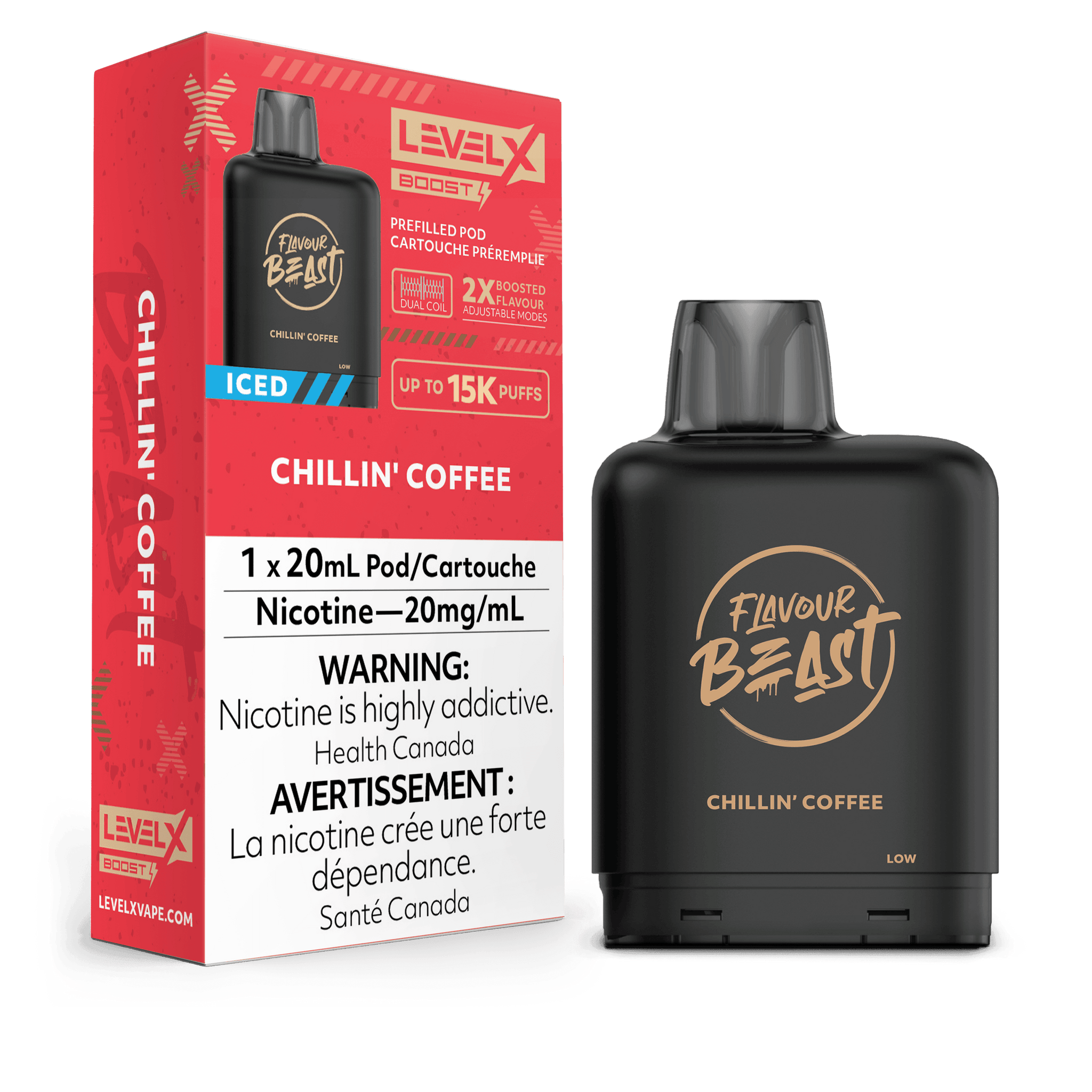 Level X Boost Flavour Beast - Chillin' Coffee Iced - Vapor Shoppe