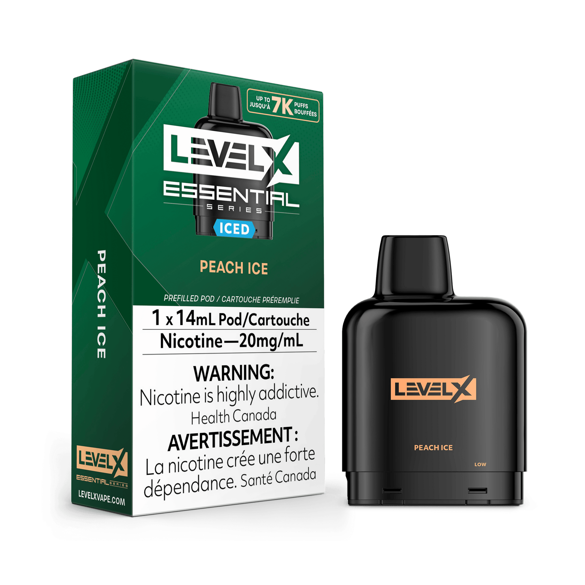 Level X Essential Pod - Peach Ice - Vapor Shoppe