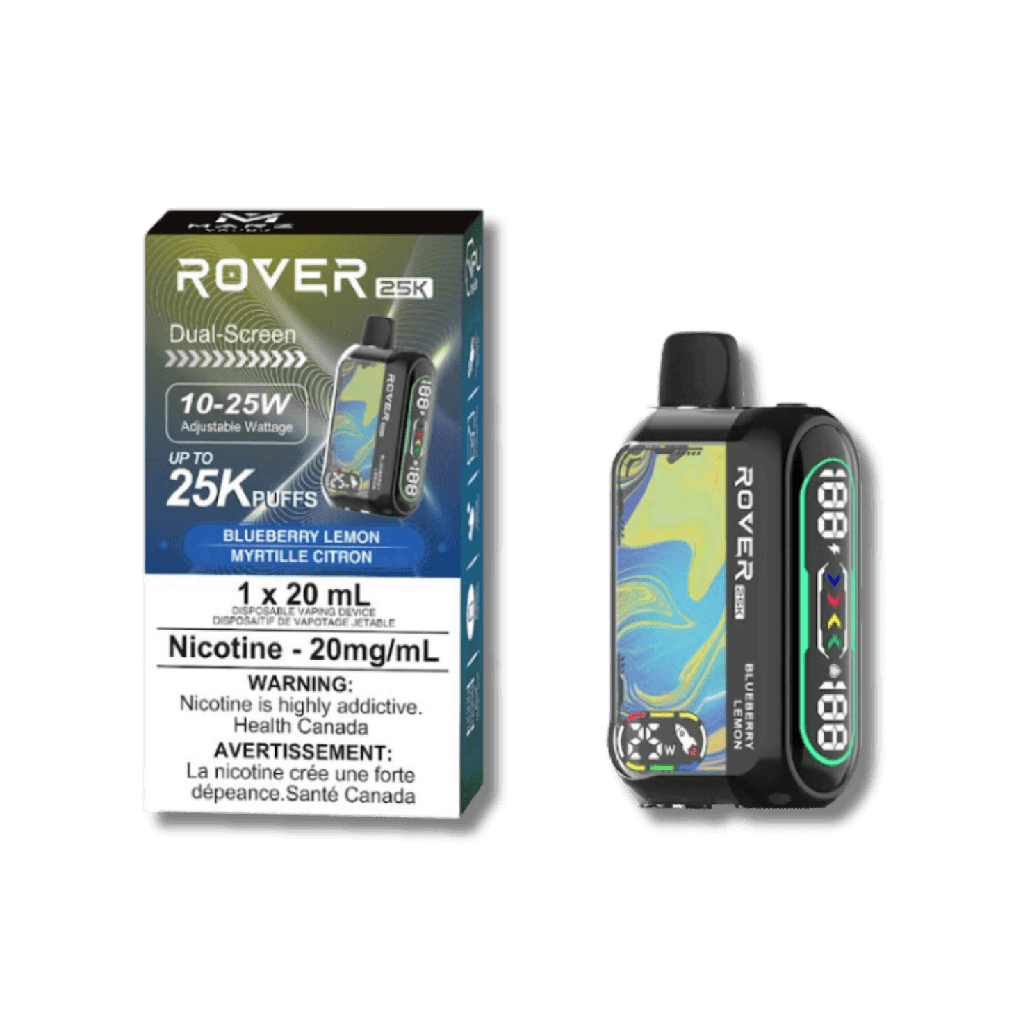 MARZ Rover 25K Blueberry Lemon (S50) Disposable Vape, 20mL - Vapor Shoppe