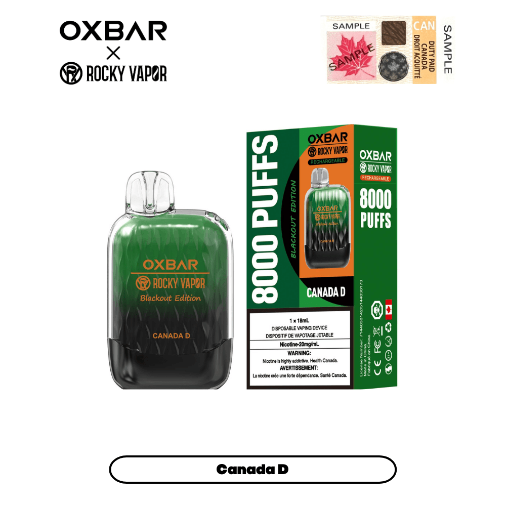 OxBar G8000 - Canada D - Vapor Shoppe
