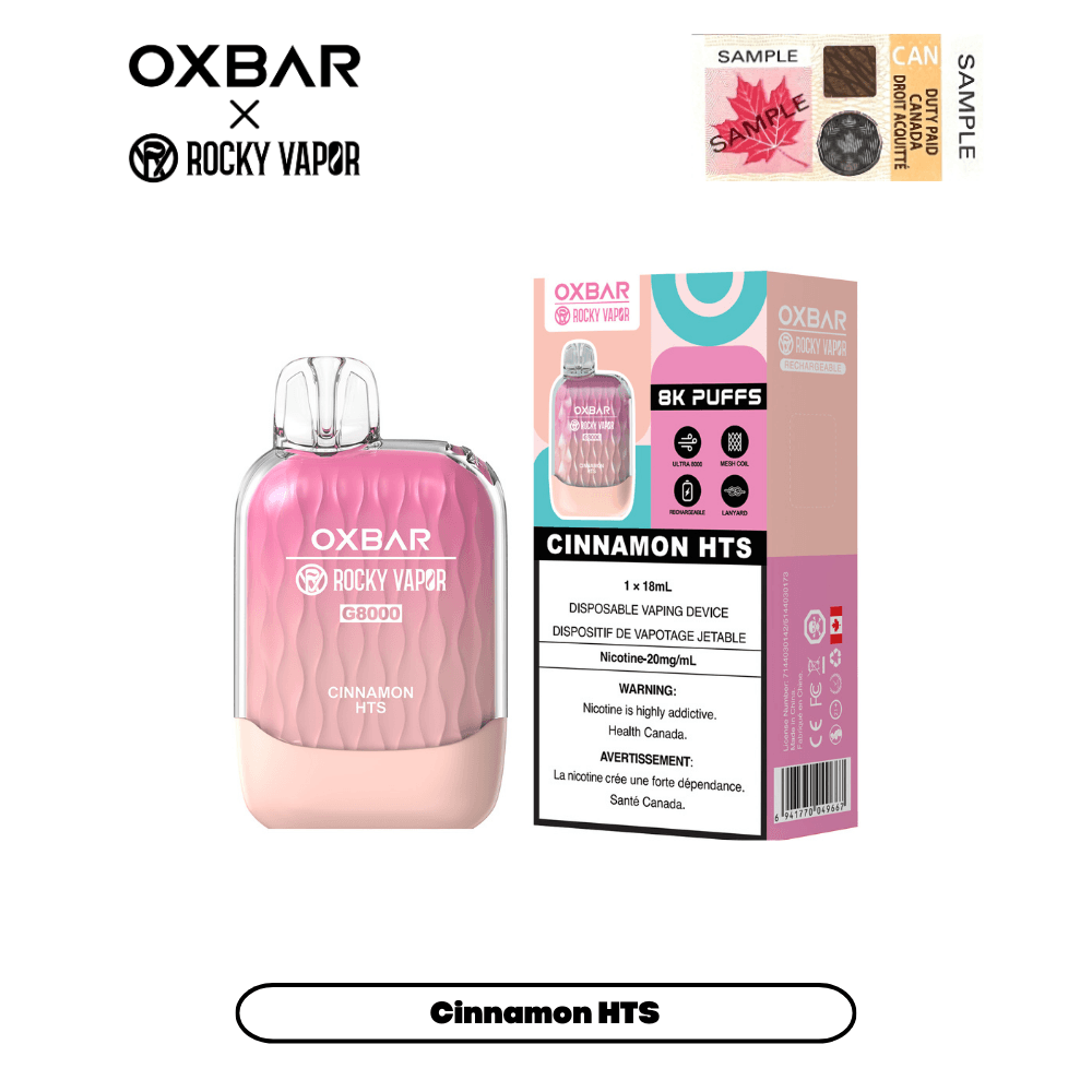 OxBar G8000 - Cinnamon HTS (Limited Edition) - Vapor Shoppe