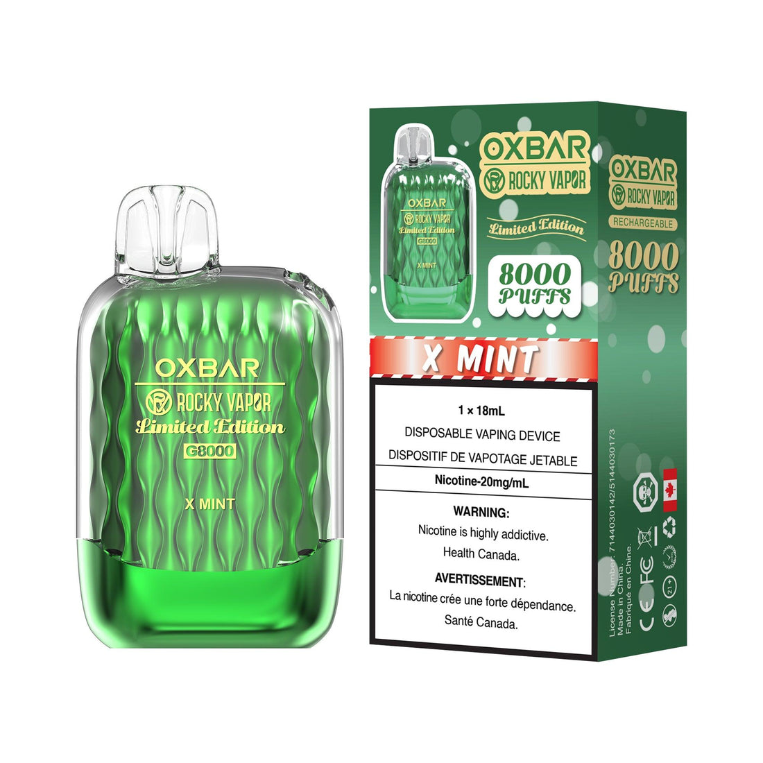 OxBar G8000 - X Mint (LE) - Vapor Shoppe