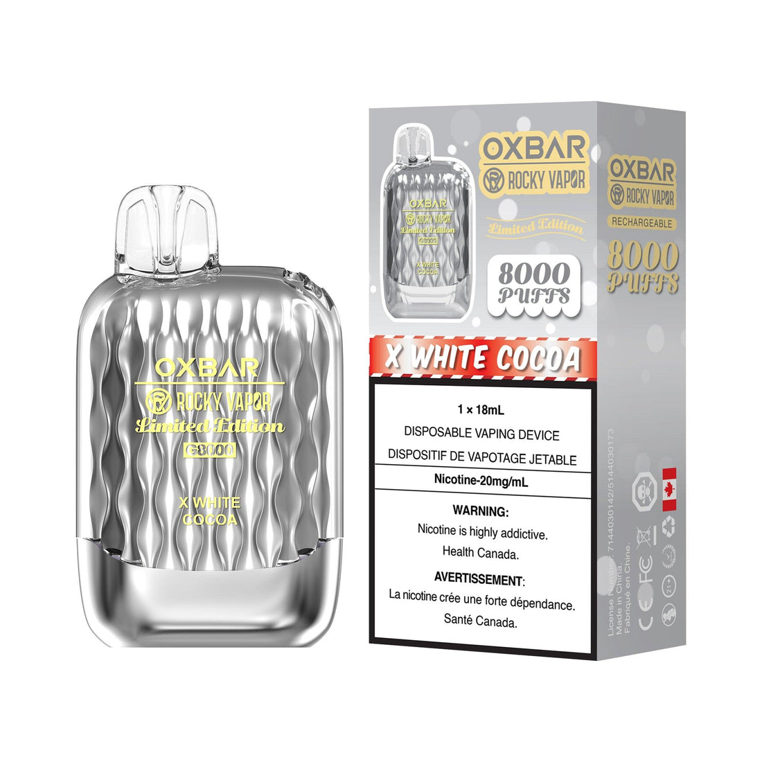 OxBar G8000 - X White Cocoa (LE) - Vapor Shoppe