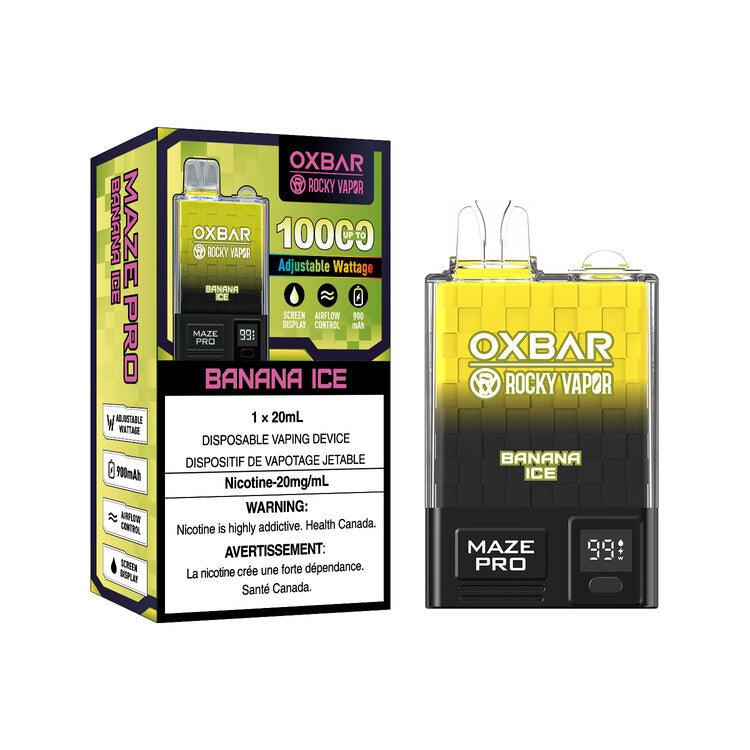 OxBar Maze Pro 10K - Banana Ice - Vapor Shoppe