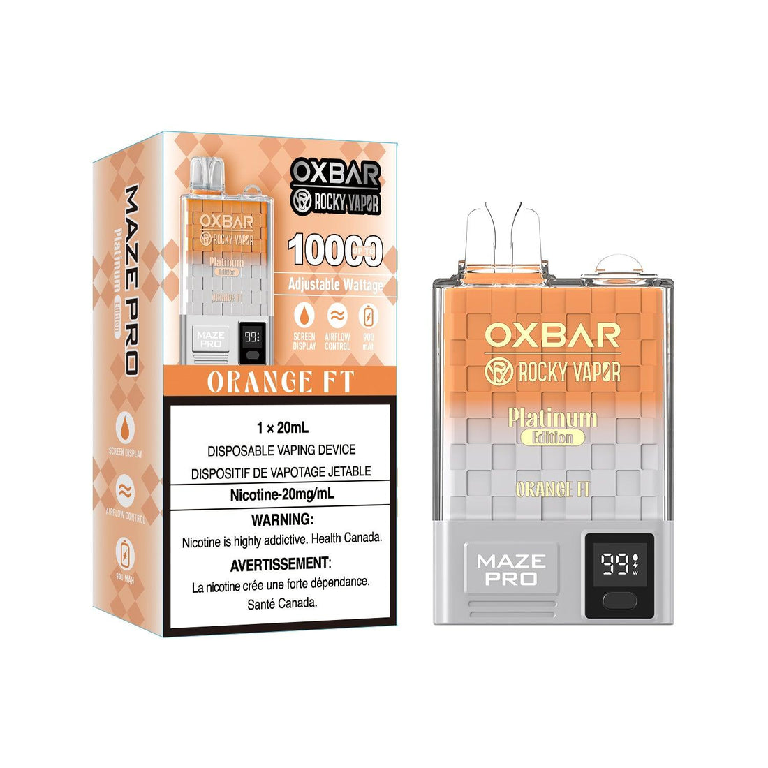 OxBar Maze Pro 10K - Orange FT - Vapor Shoppe