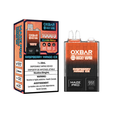OxBar Maze Pro 10K - Raspberry Mango Ice - Vapor Shoppe