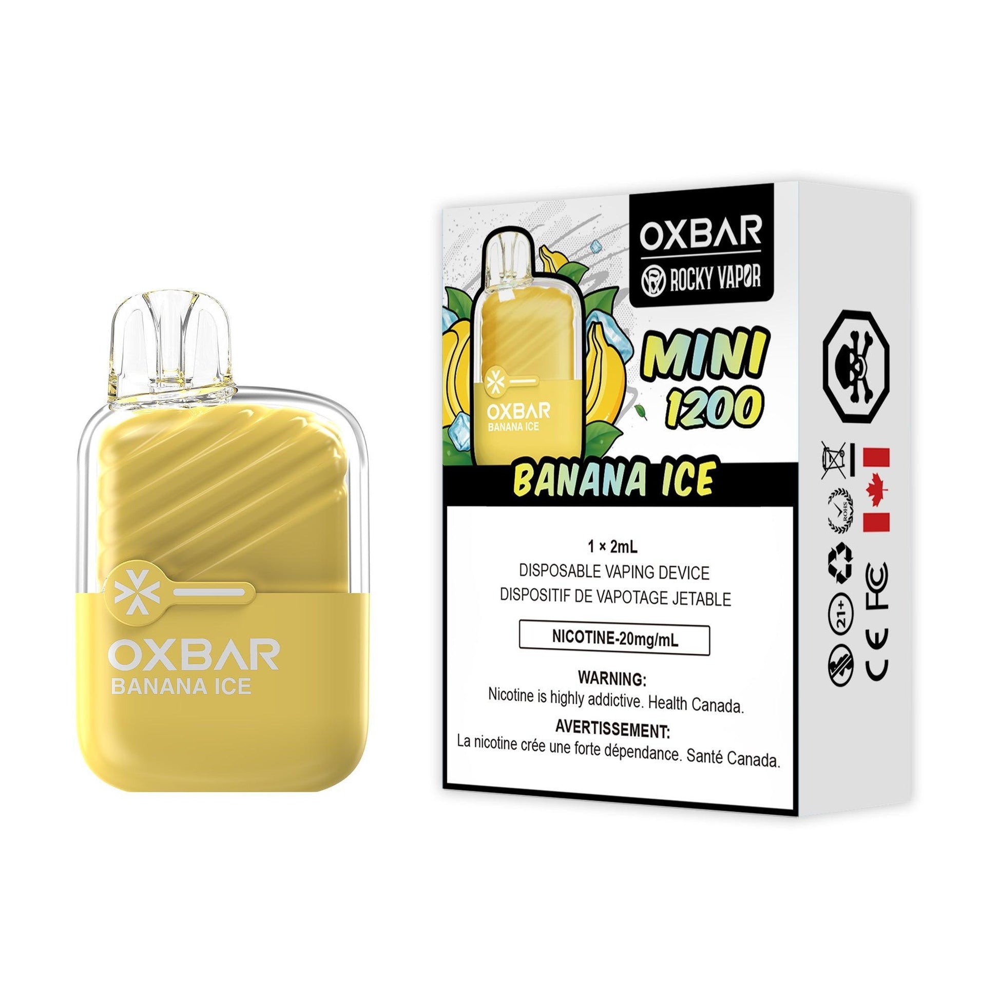 Oxbar Mini 1200 Banana Ice Disposable Vape, 2mL - Vapor Shoppe Oxbar Mini 1200 Banana Ice Disposable Vape, 2mL - Vapor Shoppe
