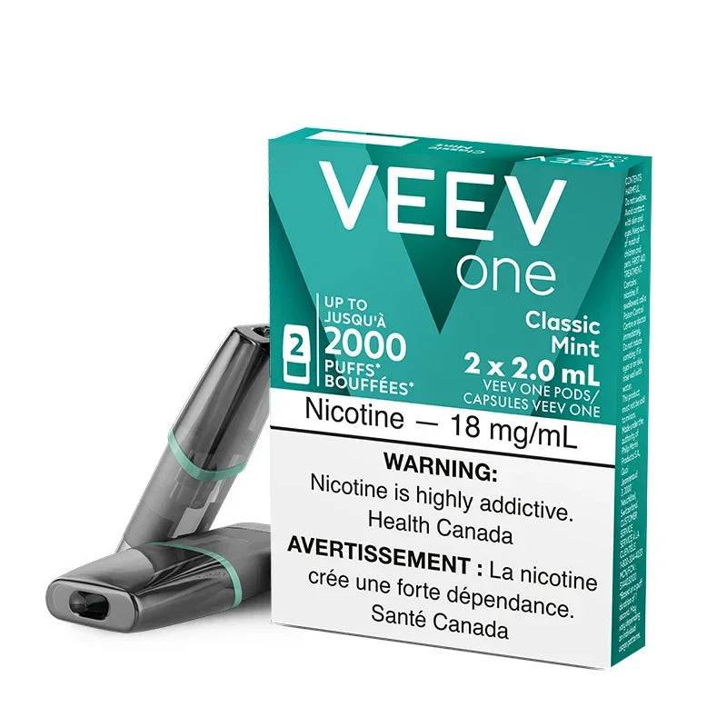 Puff Veev One VEEV One Classic Mint Vape Pod, 4mL VEEV One Bright Tobacco Vape Pod, 4mL - Vapor Shoppe Puff Veev One VEEV One Classic Mint Vape Pod, 4mL VEEV One Bright Tobacco Vape Pod, 4mL - Vapor Shoppe