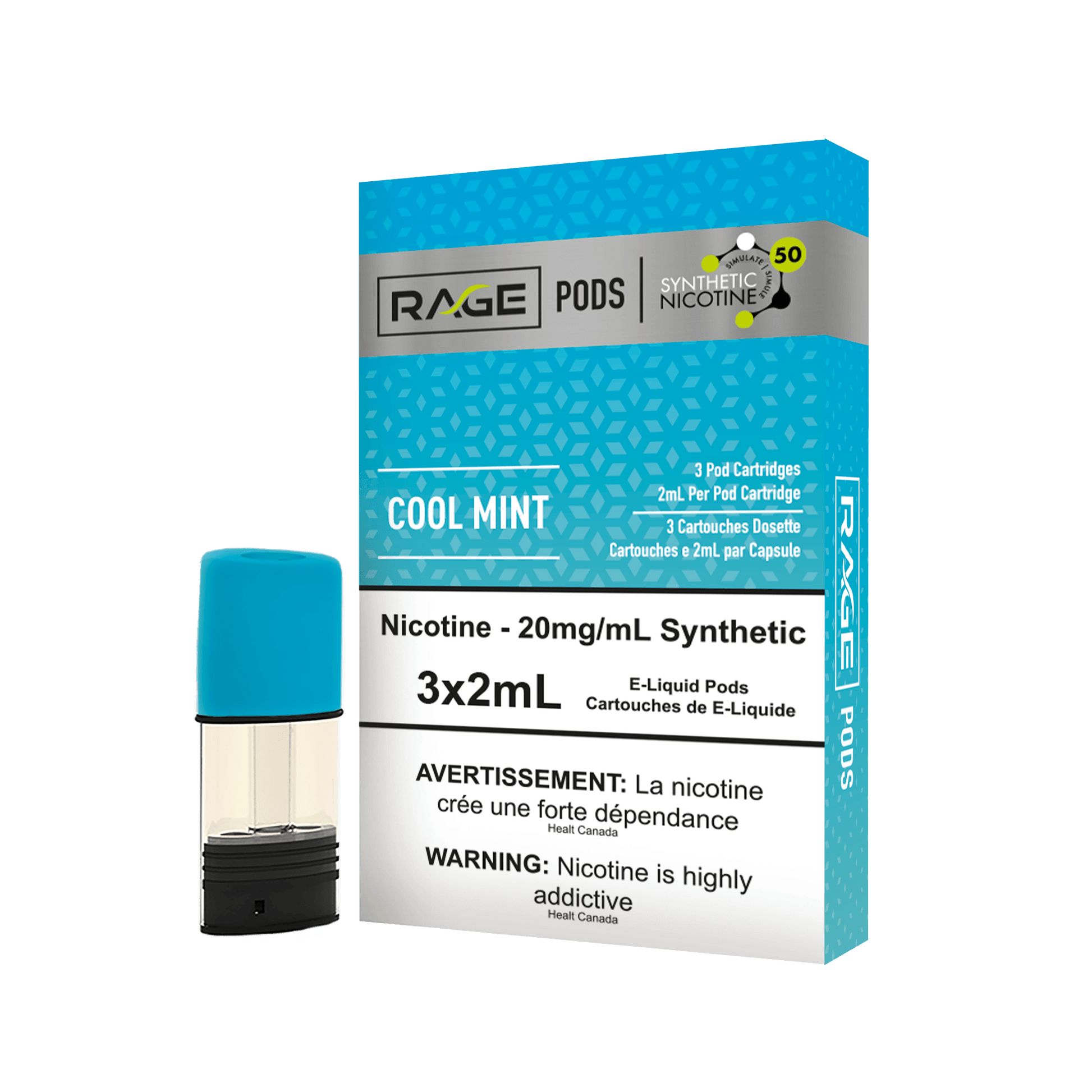 Rage Pods - Cool Mint (Synthetic Nicotine) - Vapor Shoppe