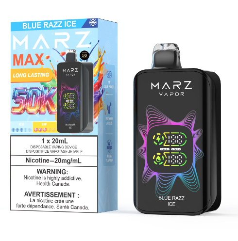 MARZ MAX 50K - Blue Razz Ice - Vapor Shoppe