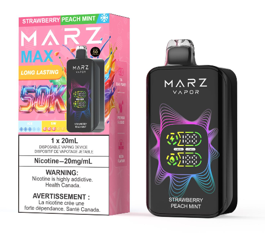 MARZ MAX 50K - Strawberry Peach Mint - Vapor Shoppe