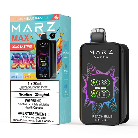 MARZ MAX 50K - Peach Blue Razz Ice - Vapor Shoppe