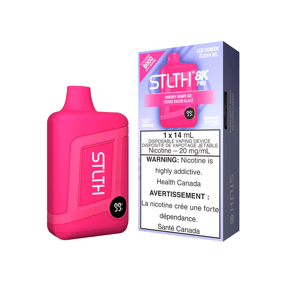 STLTH 8K Pro - Cherry Grape Ice - Vapor Shoppe