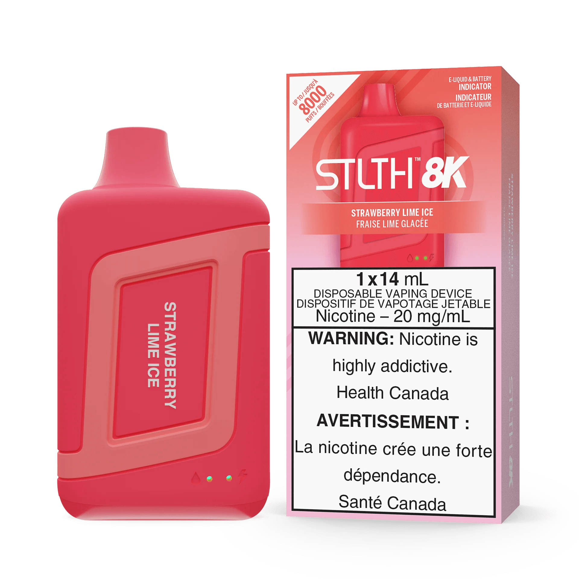 STLTH 8K Pro - Strawberry Lime Ice - Vapor Shoppe