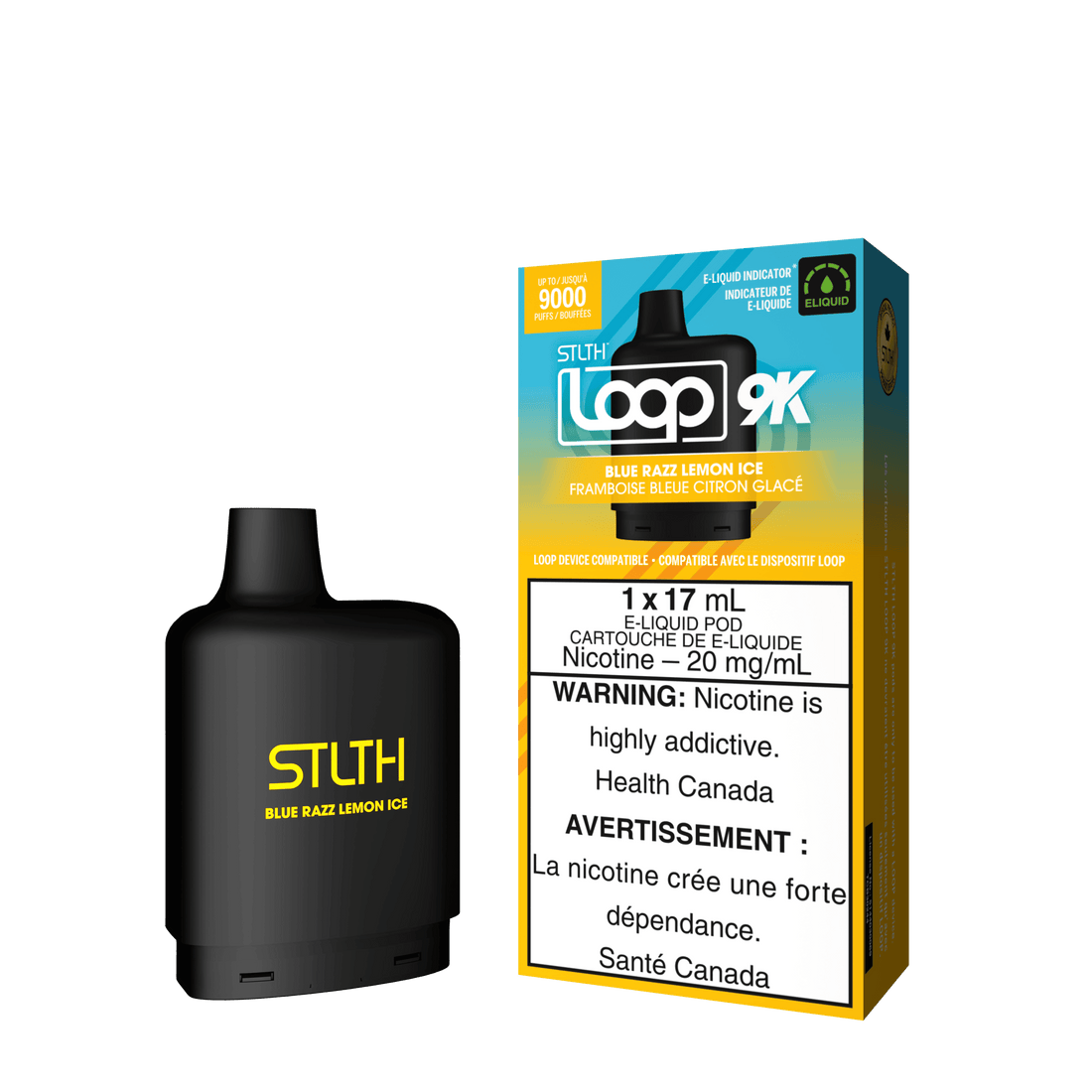 STLTH Loop 9K - Blue Razz Lemon Ice - Vapor Shoppe