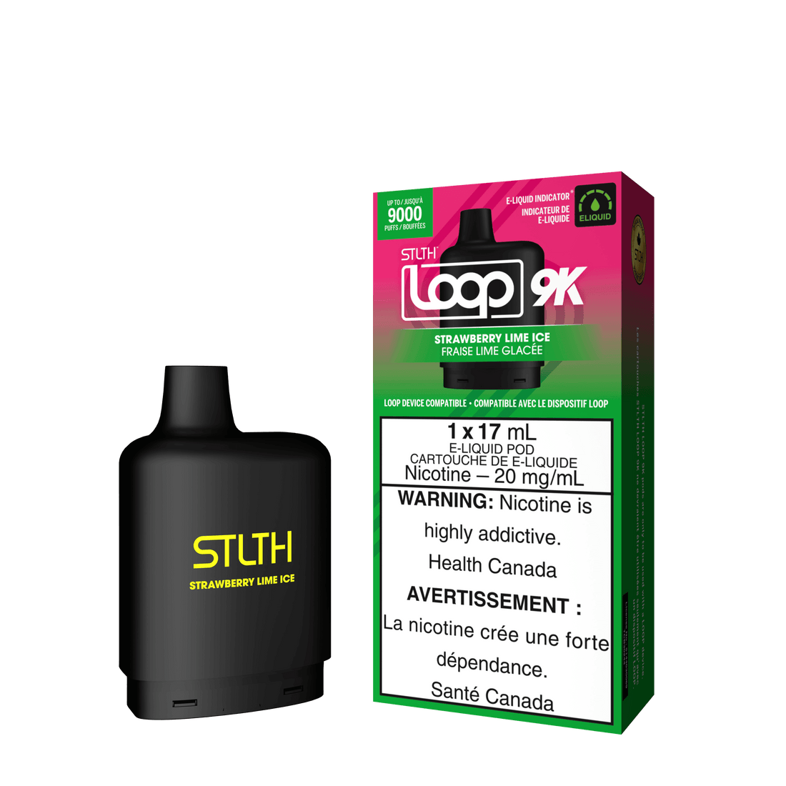 STLTH Loop 9K - Strawberry Lime Ice - Vapor Shoppe