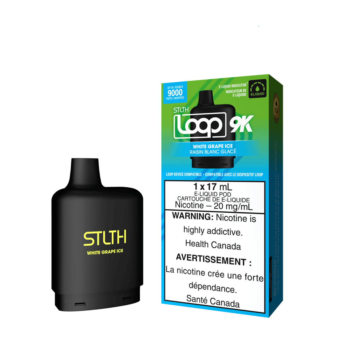 STLTH Loop 9K - White Grape Ice - Vapor Shoppe