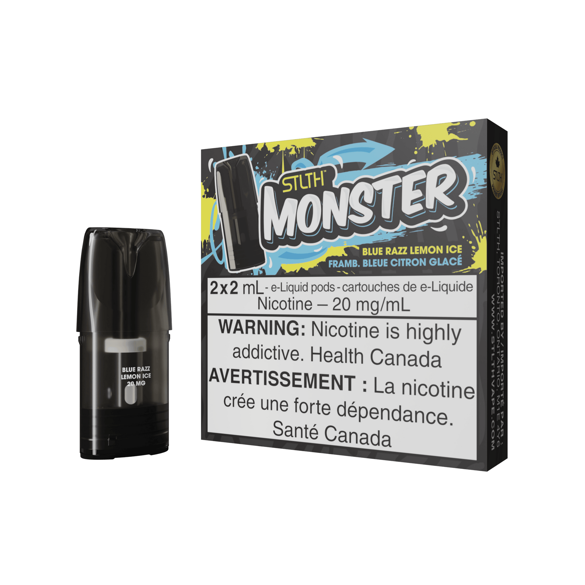 STLTH Monster - Blue Razz Lemon Ice - Vapor Shoppe