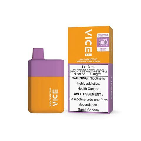 VICE Box Vape Vapoteuse Jetable, 6000 Bouffées – Vapor Shoppe