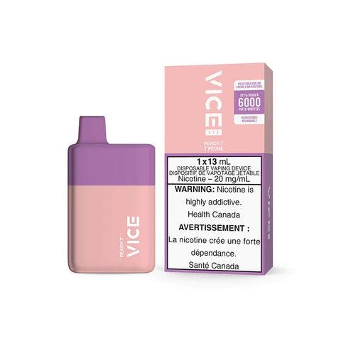 VICE Box Rechargeable Disposable - Peach T - Vapor Shoppe