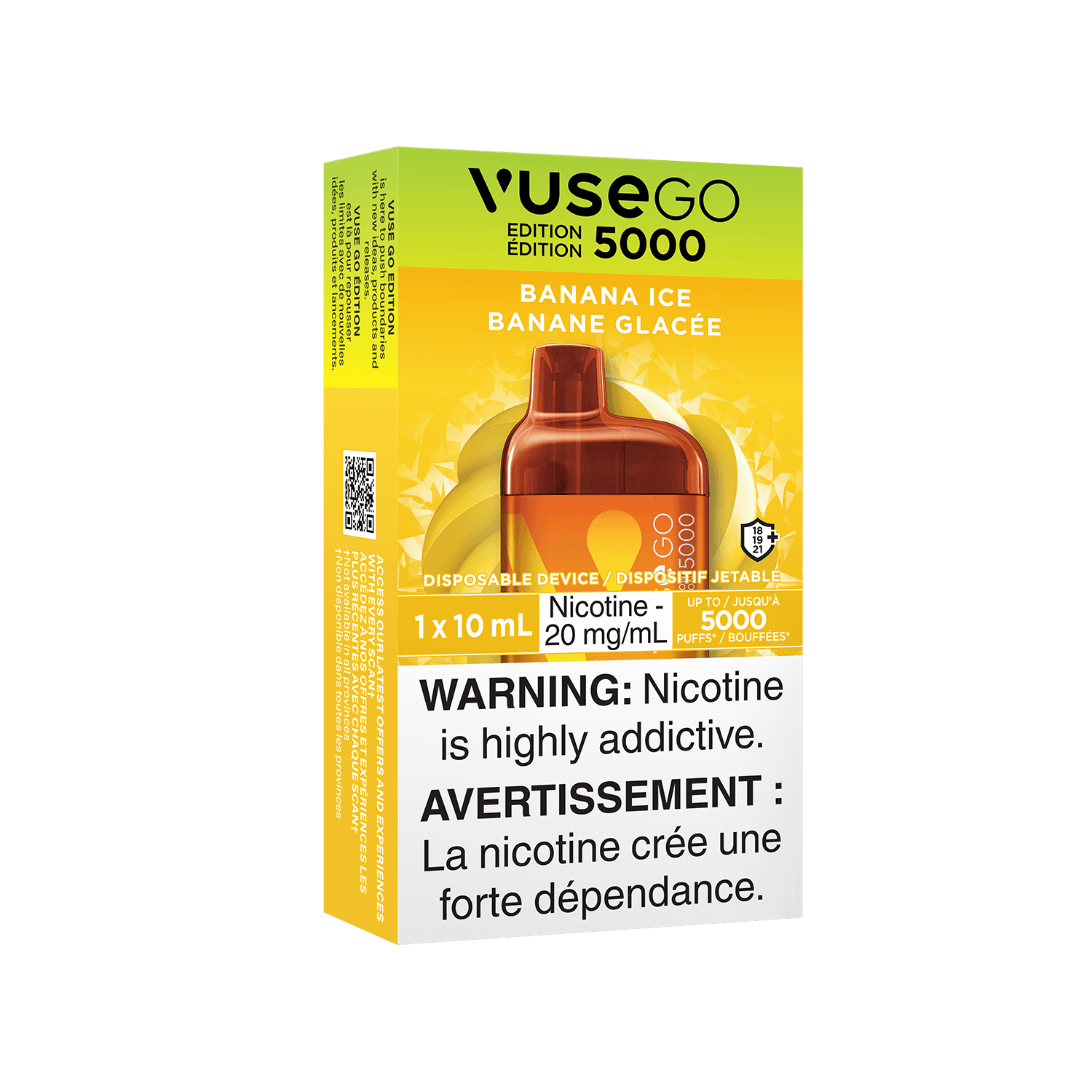 Vuse GO 5000 Glace la banane Vapoteuse Jetable, 10 ml Vapor Shoppe Vuse GO 5000 Glace la banane Vapoteuse Jetable, 10 ml Vapor Shoppe