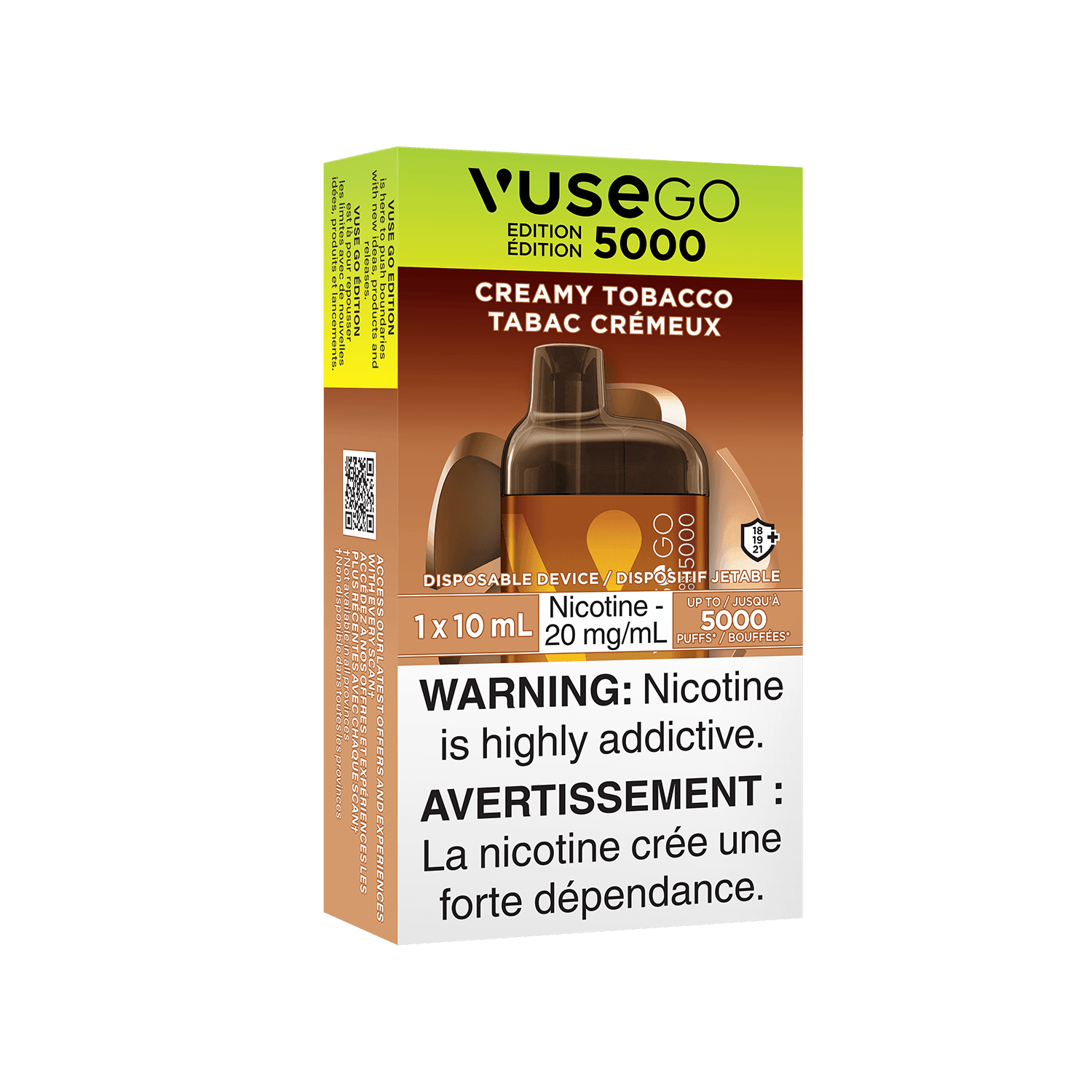 Vuse GO 5000 Creamy Tobacco Disposable Vape, 10mL - Vapor Shoppe Vuse GO 5000 Creamy Tobacco Disposable Vape, 10mL - Vapor Shoppe