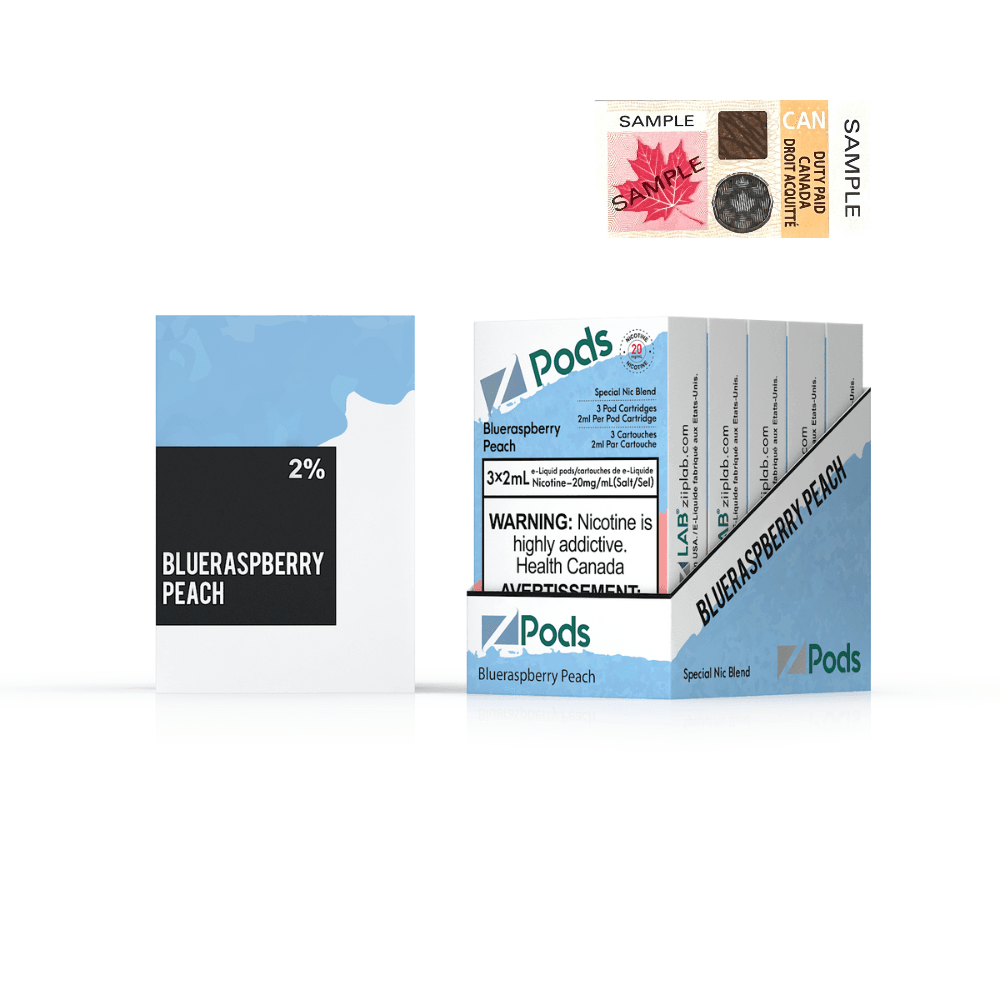 Z Pods - Blue Raspberry Peach 20mg - Vapor Shoppe