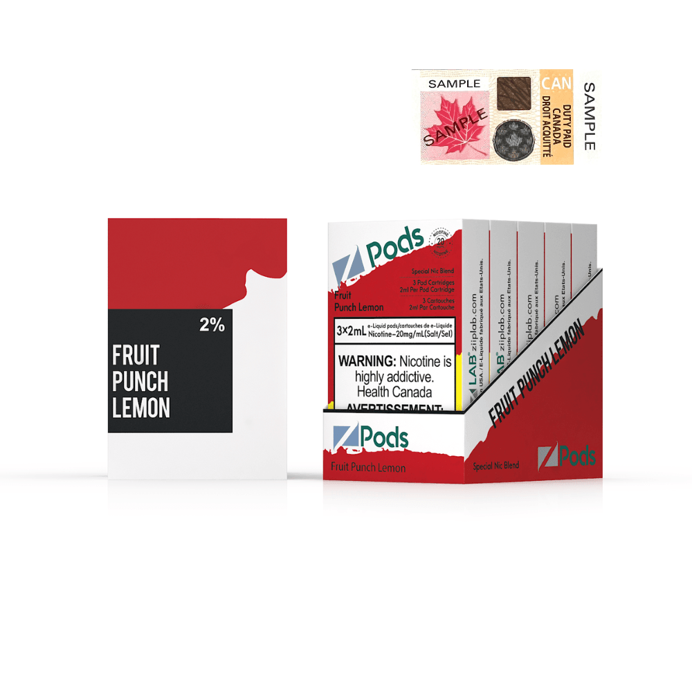 Z Pods - Fruit Punch Lemon 20mg - Vapor Shoppe
