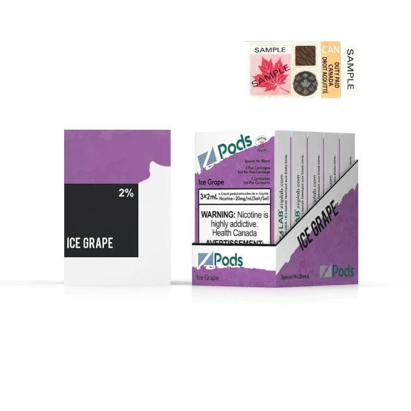 Z Pods - Ice Grape 20mg - Vapor Shoppe